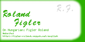 roland figler business card